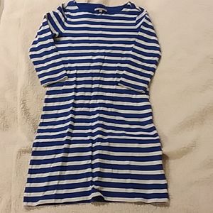 Gap blue and white striped dress